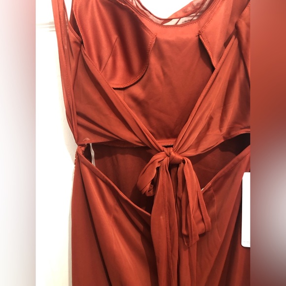 Azazie Bridesmaid or Wedding Guest dress - “Dorita” in Terracotta - size 12 - Picture 4 of 7